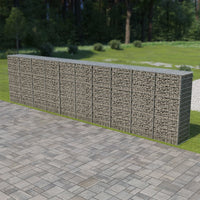 Thumbnail for Gabionenwand mit Abdeckung Verzinkter Stahl 600×50×150 cm