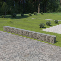 Thumbnail for Gabionenwand mit Abdeckung Verzinkter Stahl 600×30×50 cm