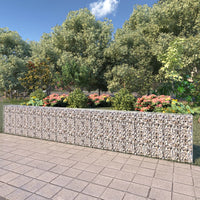 Thumbnail for Gabionenwand mit Abdeckung Verzinkter Stahl 600×30×100 cm