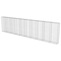 Thumbnail for Gabionenwand mit Abdeckung Verzinkter Stahl 600×30×150 cm