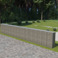 Thumbnail for Gabionenwand mit Abdeckung Verzinkter Stahl 900×50×150 cm