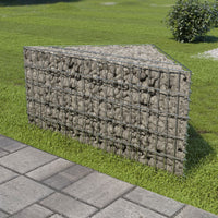 Thumbnail for Gabionen-Hochbeet Verzinkter Stahl 75×75×50 cm