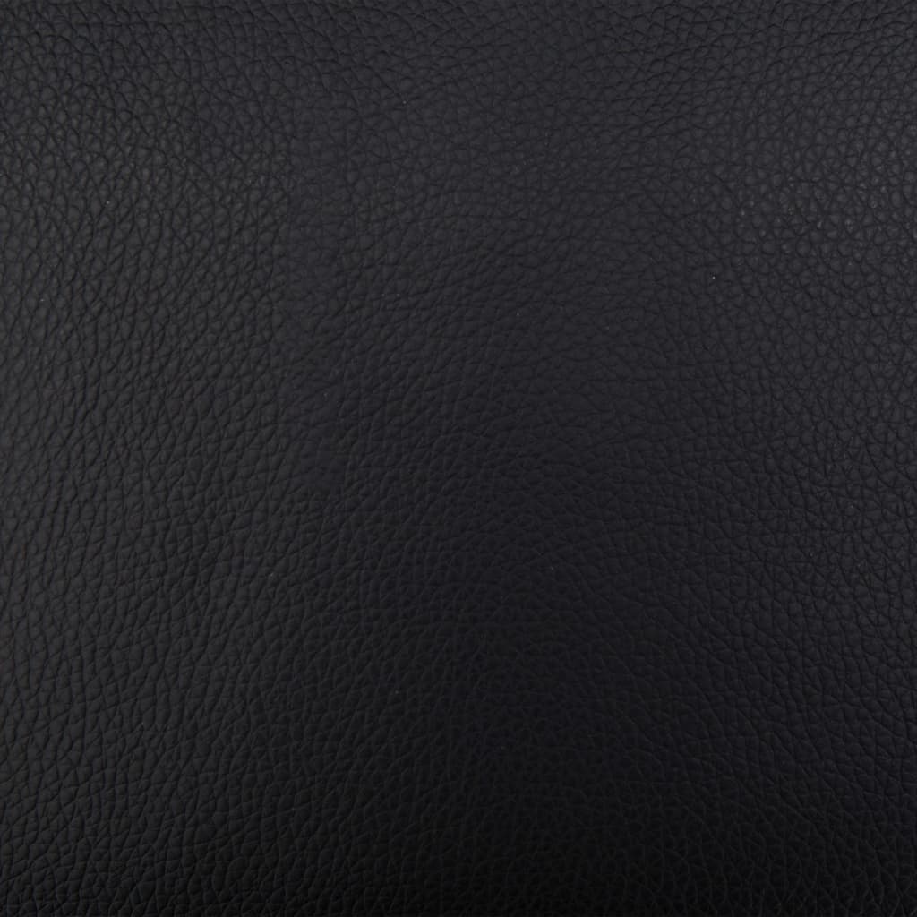 Massagesessel mit Fußhocker Schwarz Kunstleder