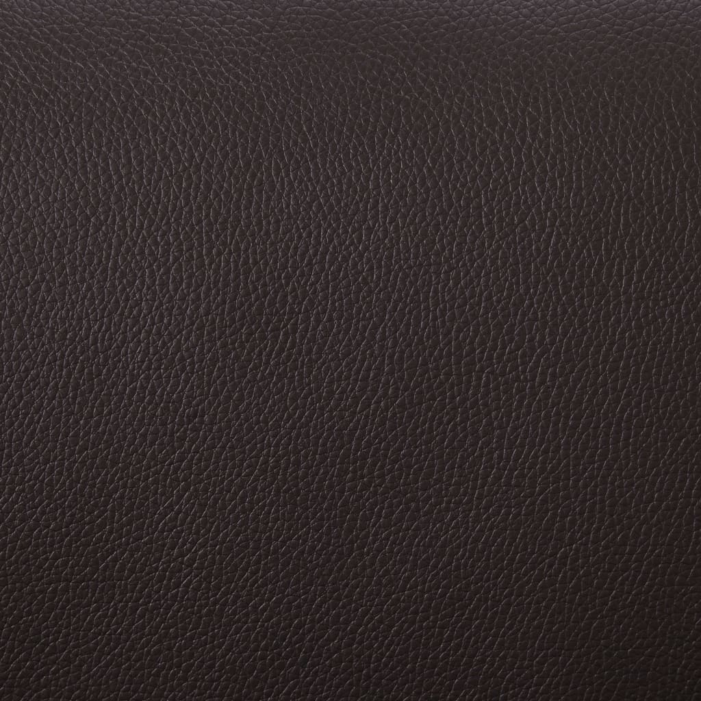 Massagesessel mit Fußhocker Braun Kunstleder