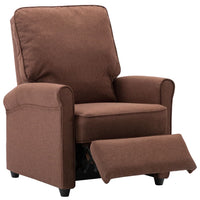 Thumbnail for TV-Relaxsessel Braun Stoff
