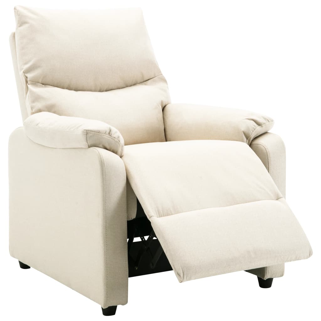 TV-Relaxsessel Creme Stoff