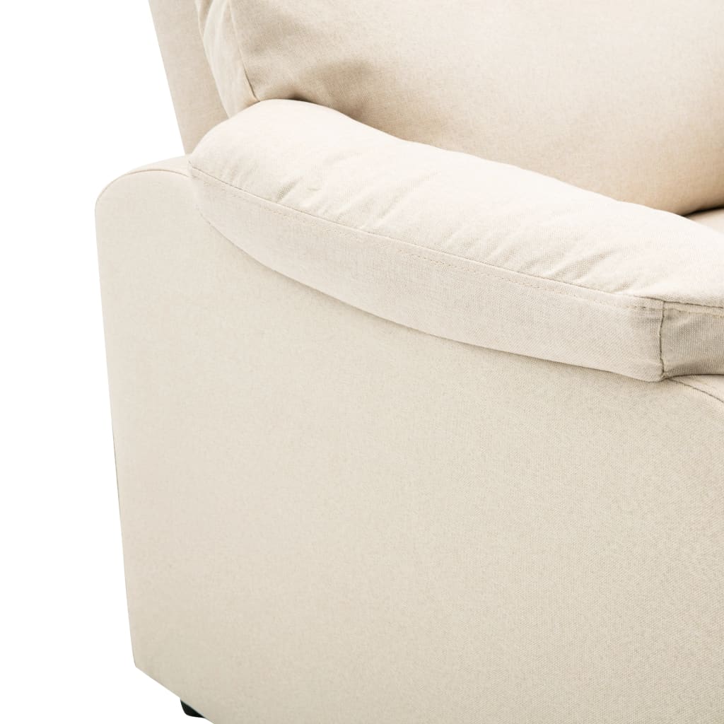 TV-Relaxsessel Creme Stoff