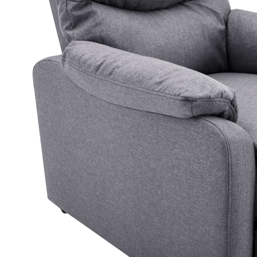 TV-Relaxsessel Hellgrau Stoff