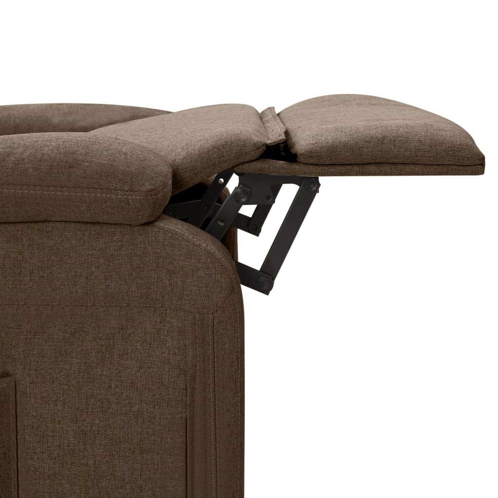 Massagesessel Braun Stoff