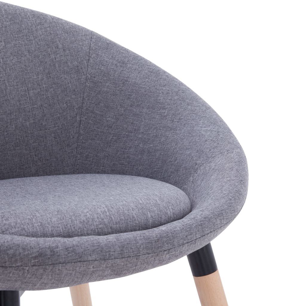 Esszimmerstuhl Hellgrau Stoff