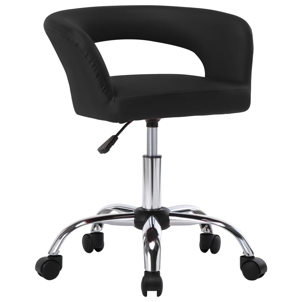 Esszimmerstühle 2 Stk. Schwarz Kunstleder