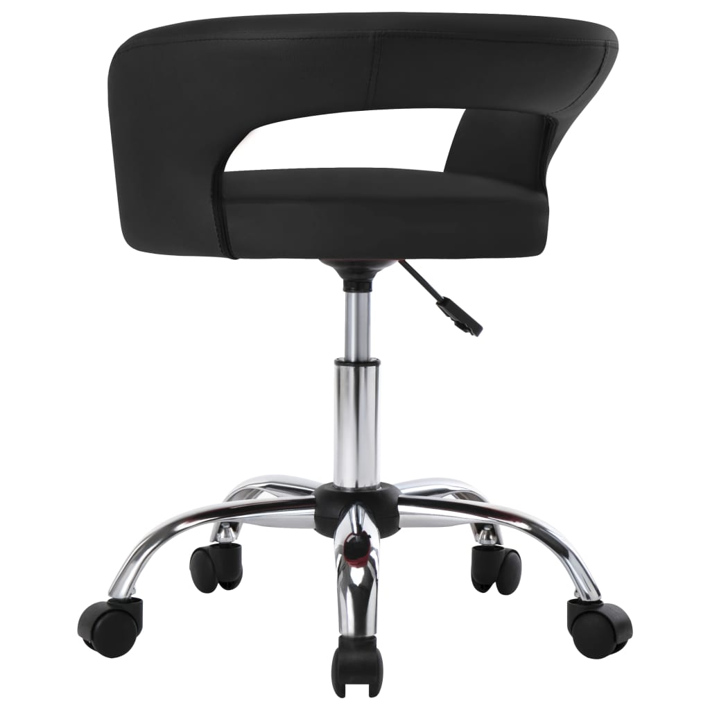 Esszimmerstühle 2 Stk. Schwarz Kunstleder