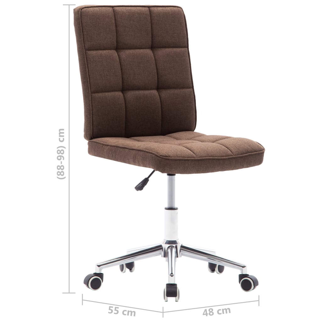 Esszimmerstühle 2 Stk. Braun Stoff