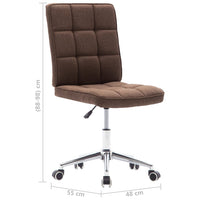 Thumbnail for Esszimmerstühle 2 Stk. Braun Stoff