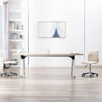 Thumbnail for Esszimmerstühle 2 Stk. Creme Stoff