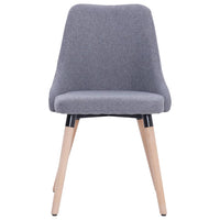 Thumbnail for Esszimmerstühle 2 Stk. Hellgrau Stoff