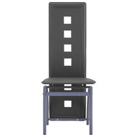 Thumbnail for Esszimmerstühle 2 Stk. Grau Kunstleder