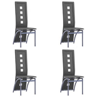 Thumbnail for Esszimmerstühle 4 Stk. Grau Kunstleder