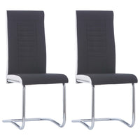 Thumbnail for Freischwinger 2 Stk. Schwarz Stoff