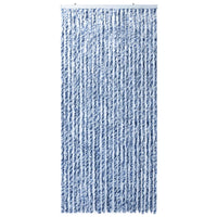 Thumbnail for Insektenschutz-Vorhang Blau Weiß Silbern 100x220cm Chenille