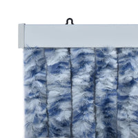 Thumbnail for Insektenschutz-Vorhang Blau Weiß Silbern 100x220cm Chenille