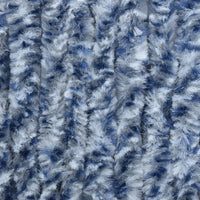 Thumbnail for Insektenschutz-Vorhang Blau Weiß Silbern 100x220cm Chenille