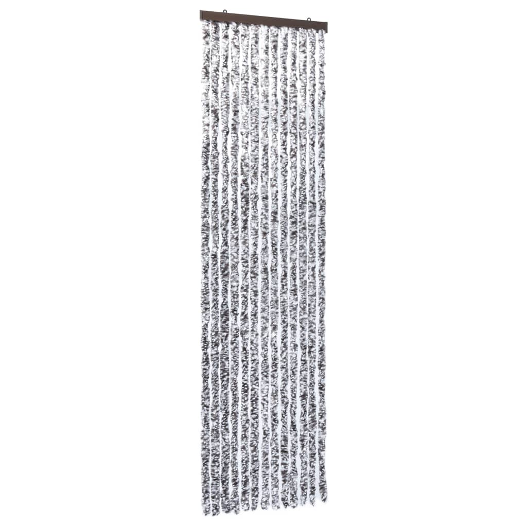 Insektenschutz-Vorhang Braun und Beige 56x185 cm Chenille