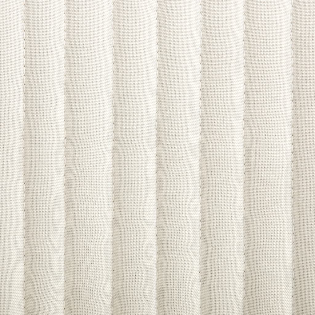 Esszimmerstühle 2 Stk. Creme Stoff