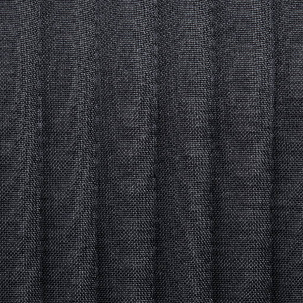 Esszimmerstühle 2 Stk. Schwarz Stoff