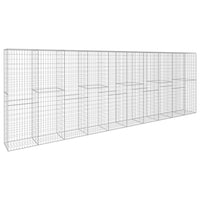 Thumbnail for Gabionenwand mit Abdeckung Verzinkter Stahl 600 x 50 x 200 cm