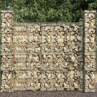 Thumbnail for Gabionenwand mit Abdeckung Verzinkter Stahl 600 x 50 x 200 cm