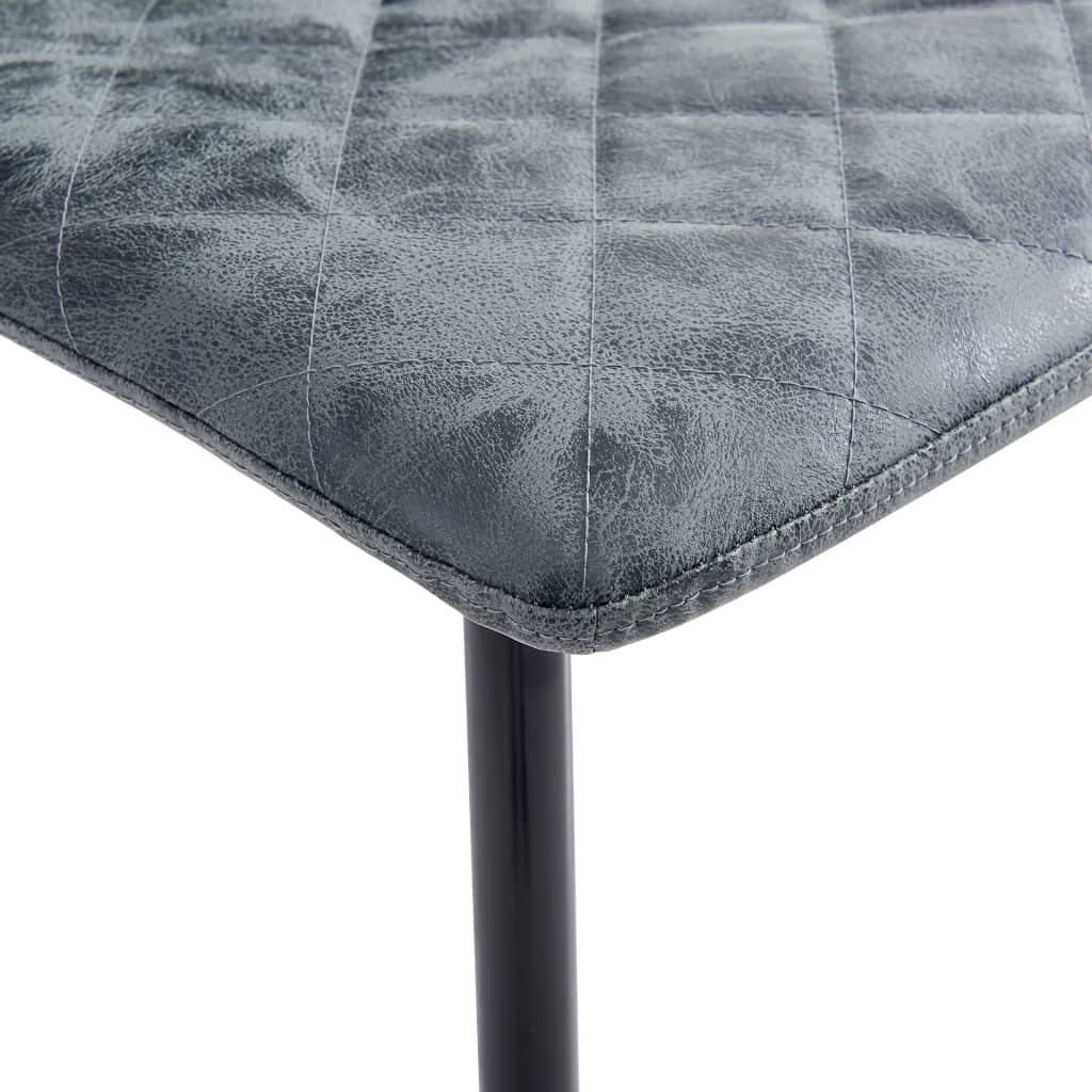 Esszimmerstühle 2 Stk. Schwarz Kunstleder