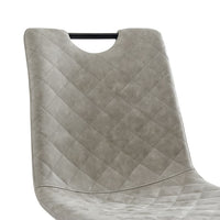 Thumbnail for Esszimmerstühle 2 Stk. Hellgrau Kunstleder