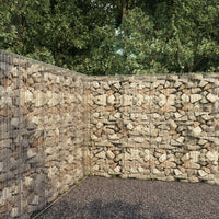 Thumbnail for Gabionenwand mit Abdeckung Verzinkter Stahl 300 x 50 x 200 cm