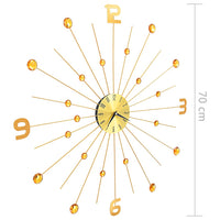 Thumbnail for Wanduhr Metall 70 cm Golden