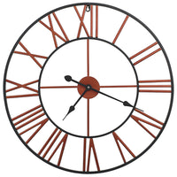 Thumbnail for Wanduhr Metall 58 cm Rot