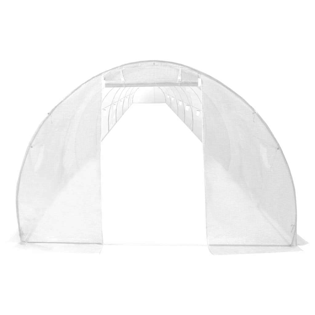 Gewächshaus mit Stahlfundament 36 m² 1200 x 300 x 200 cm