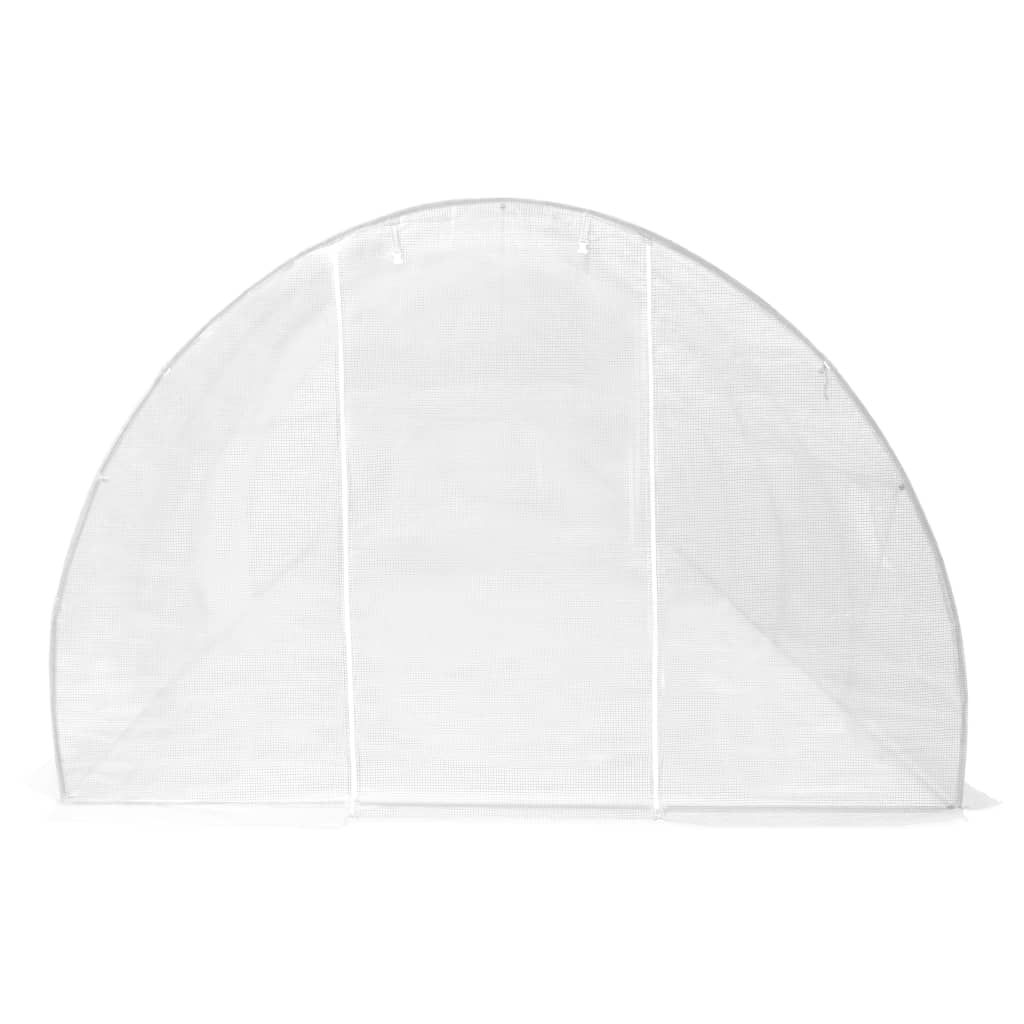 Gewächshaus mit Stahlfundament 36 m² 1200 x 300 x 200 cm