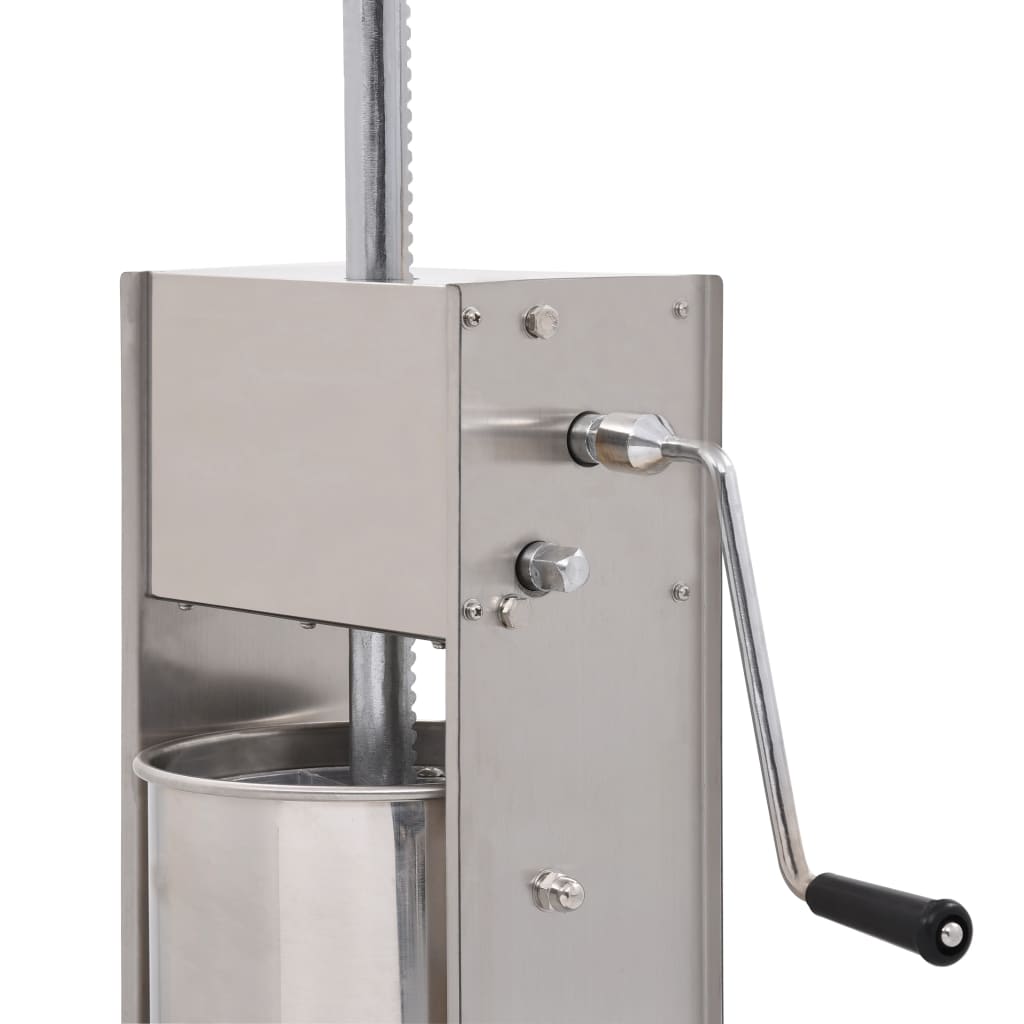 Manueller Wurstfüller Silbern 15 L Edelstahl