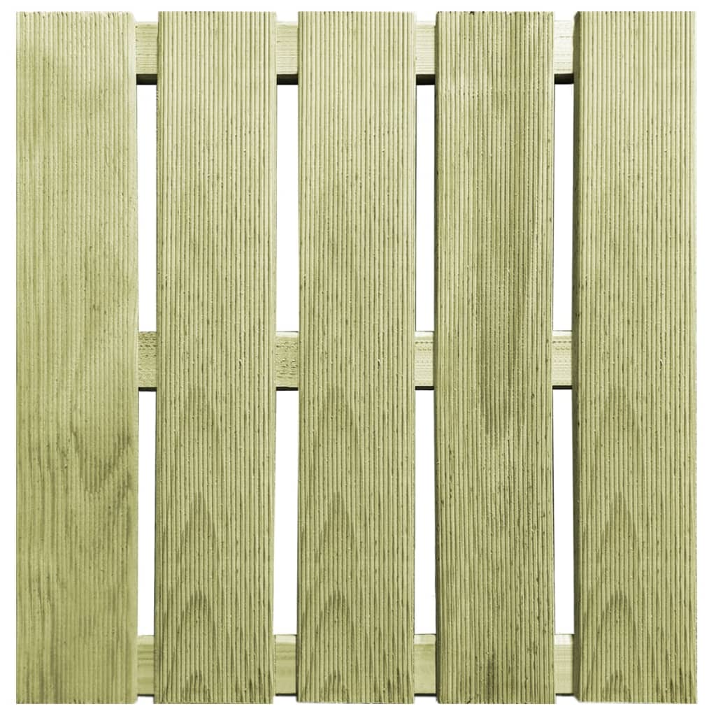 Terrassenfliesen 30 Stk. 50×50 cm Grün Holz