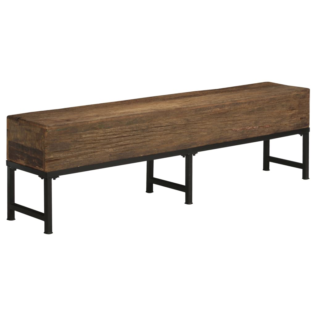Sitzbank 160 cm Recyceltes Massivholz