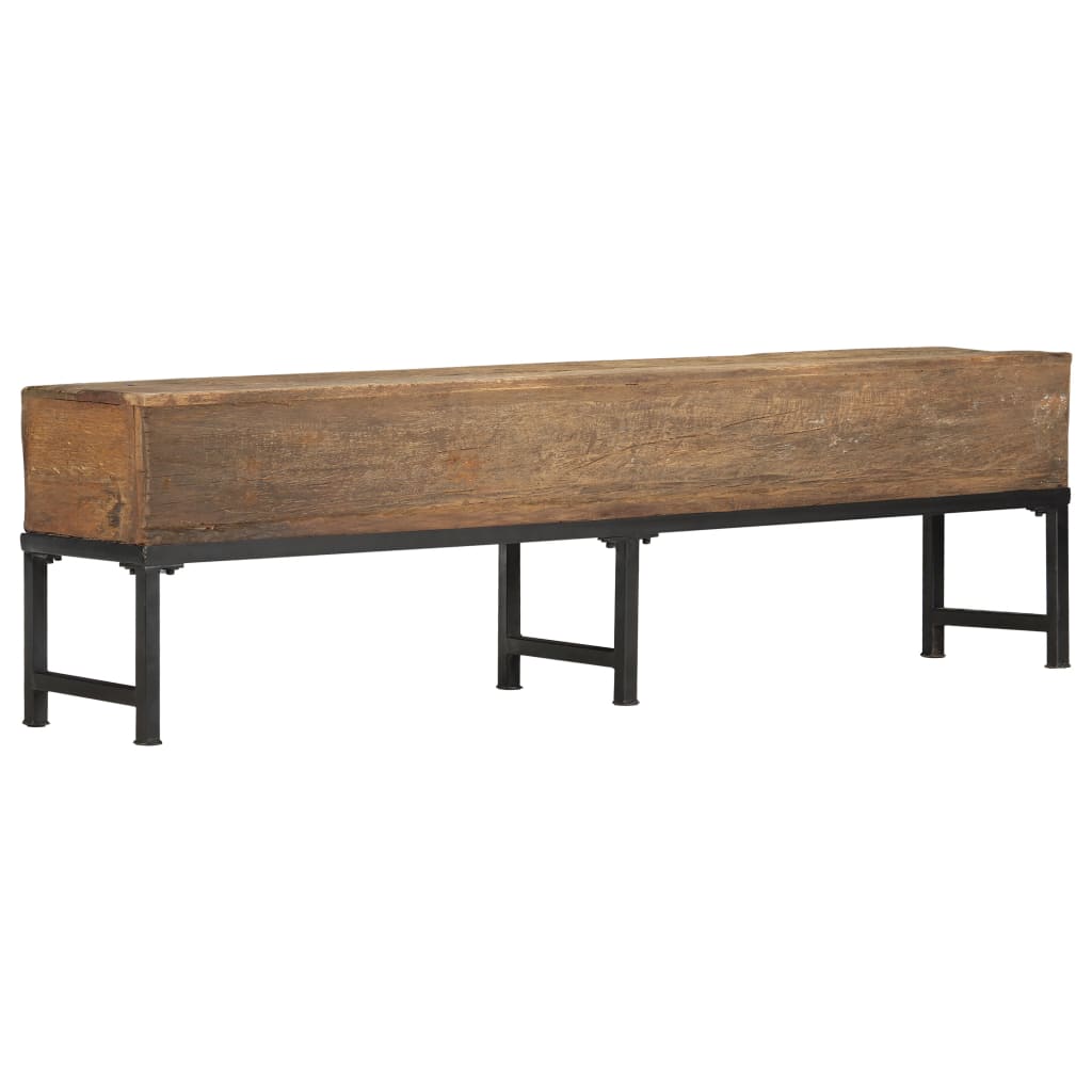 Sitzbank 160 cm Recyceltes Massivholz
