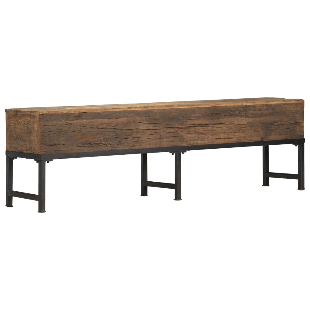 Sitzbank 160 cm Recyceltes Massivholz