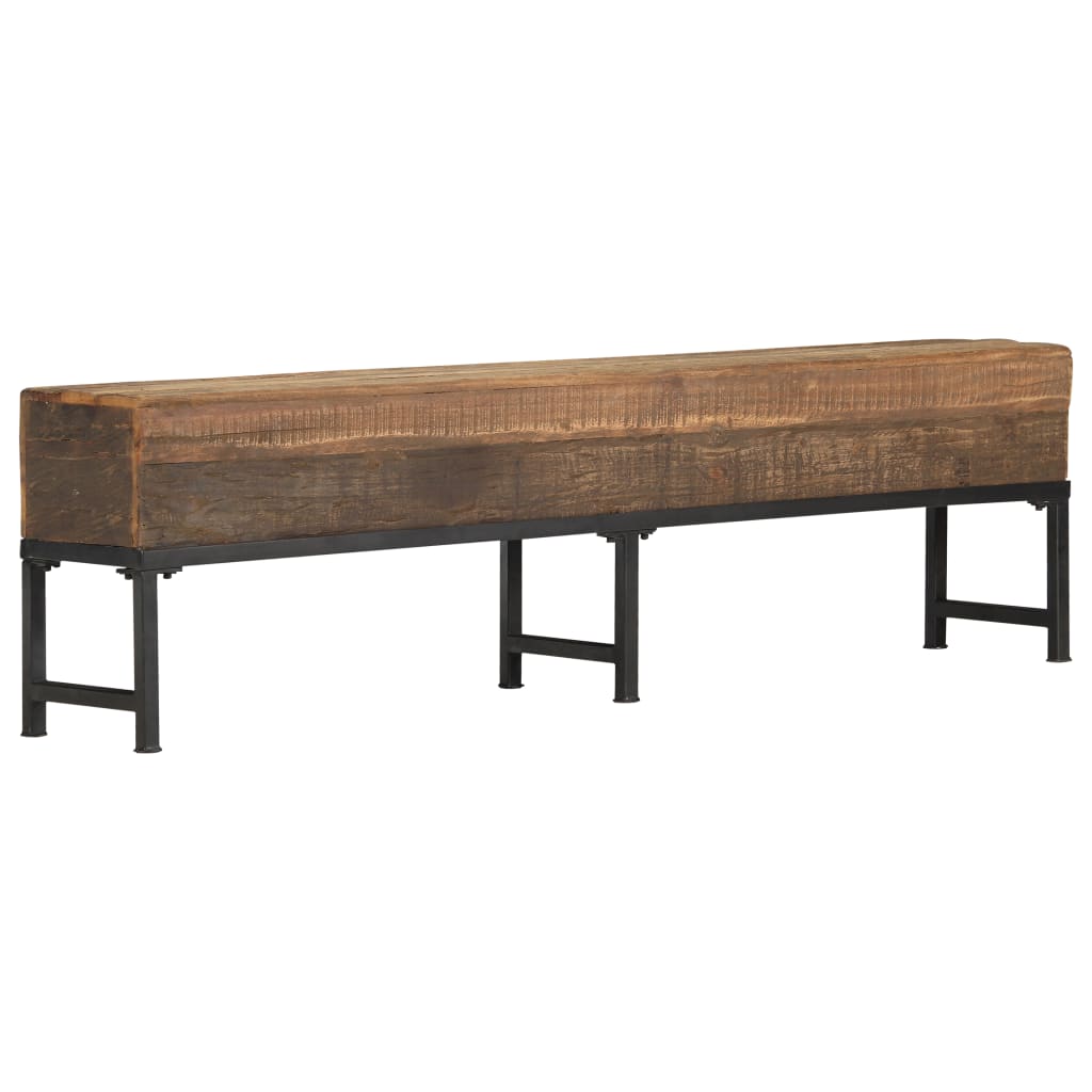 Sitzbank 160 cm Recyceltes Massivholz