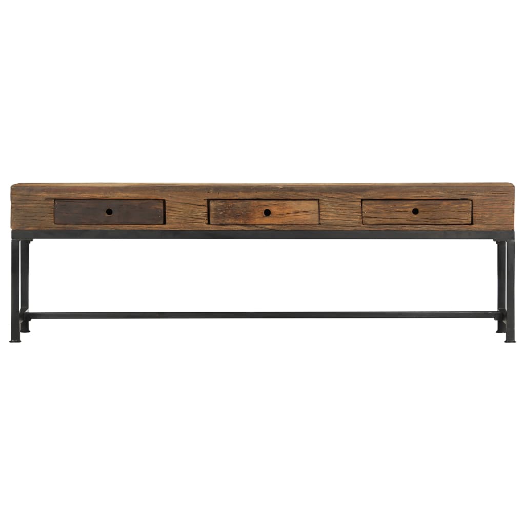 TV-Schrank 150 x 30 x 46 cm Recyceltes Massivholz