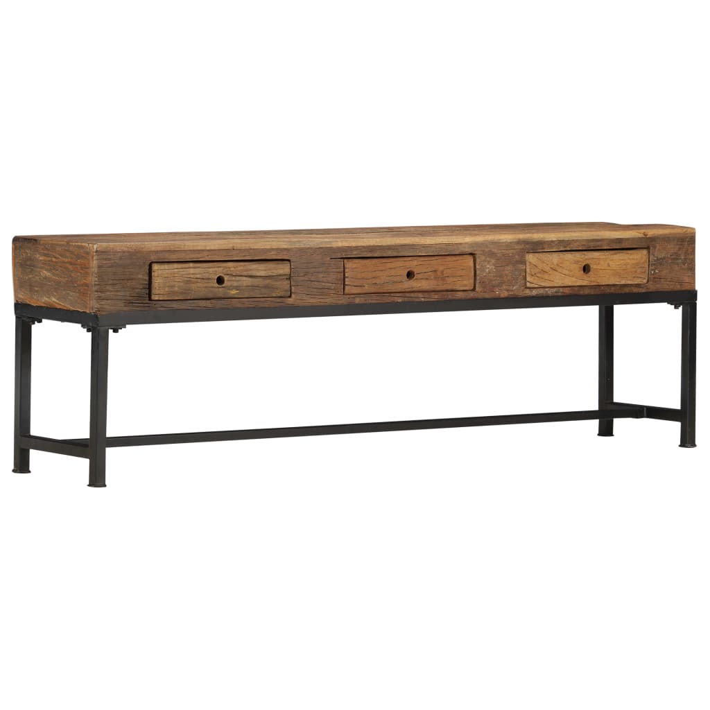 TV-Schrank 150 x 30 x 46 cm Recyceltes Massivholz