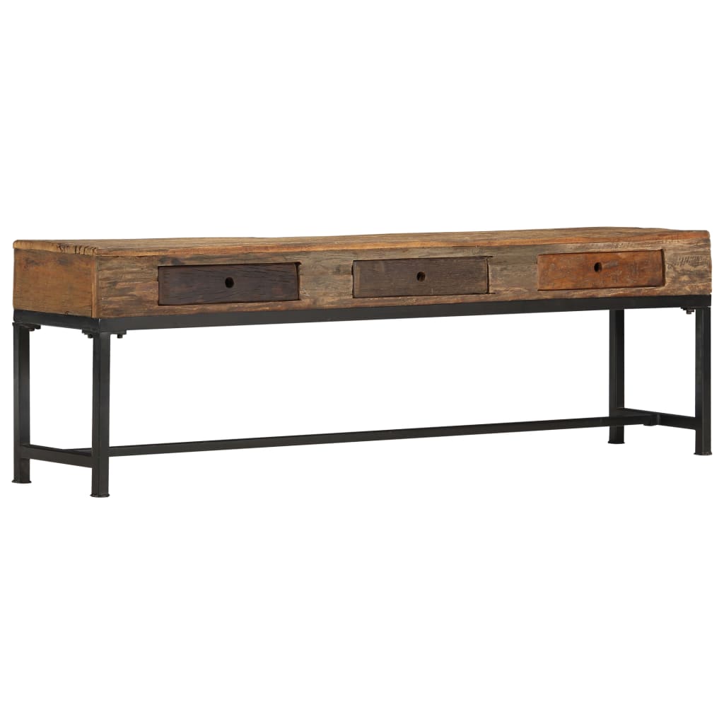 TV-Schrank 150 x 30 x 46 cm Recyceltes Massivholz
