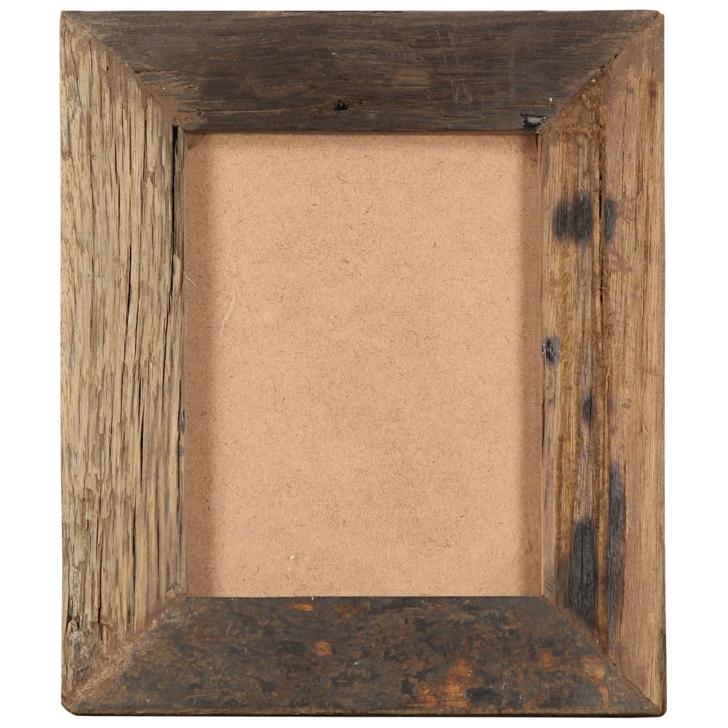 Bilderrahmen 2 Stk. 25x30 cm Massives Altholz und Glas