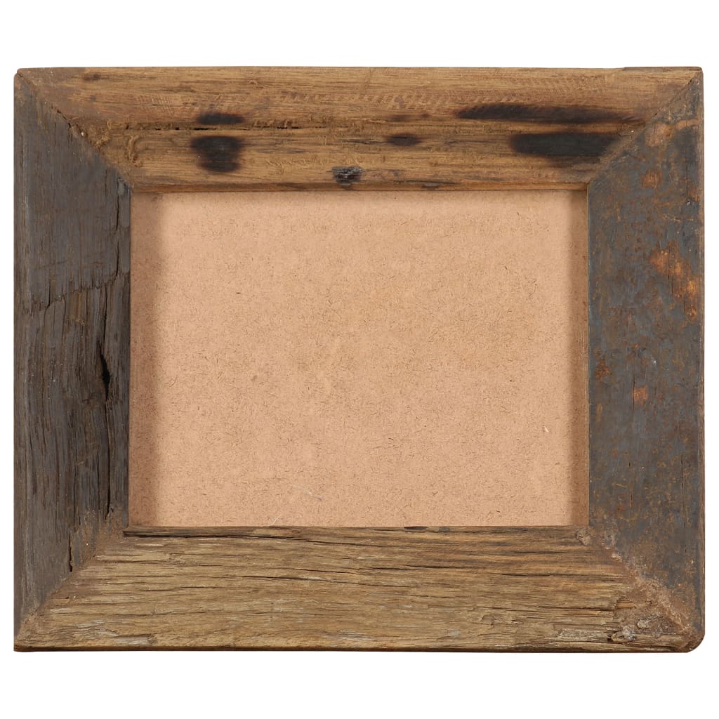 Bilderrahmen 2 Stk. 25x30 cm Massives Altholz und Glas