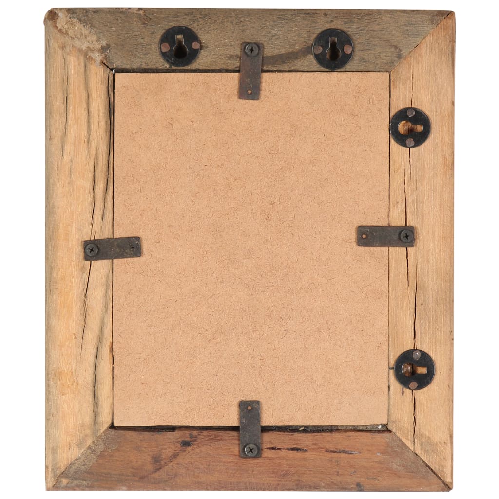 Bilderrahmen 2 Stk. 25x30 cm Massives Altholz und Glas
